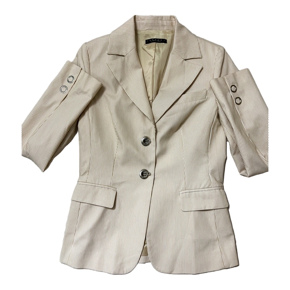 Laundry by Shelli Segal Cream Blazer with Silver Accents
